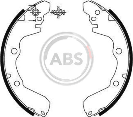 Колодки тормозные барабанные 8904 ABS