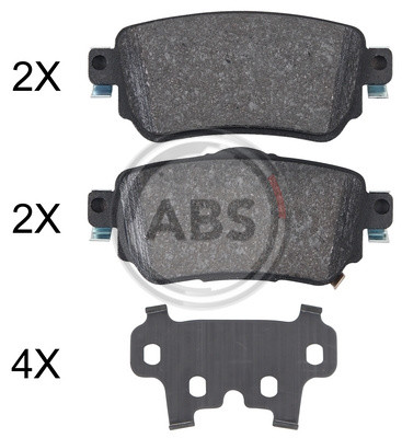 Колодки тормозные дисковые 35063 ABS