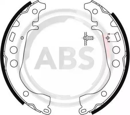 Колодки тормозные барабанные 9058 ABS