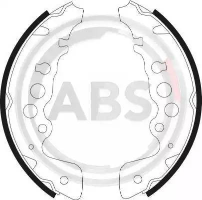 Колодки тормозные барабанные 9052 ABS