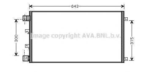 Радиатор кондиционера DNA5283 AVA