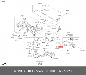 Шайба схода - развала 552232B100 HYUNDAI KIA