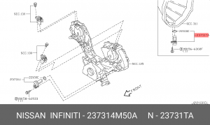 Датчик положения распредвала 23731-4M50A NISSAN