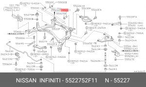 Шайба 5522752F11 NISSAN