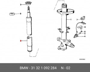 Амортизатор подвески 31 32 1 092 284 BMW