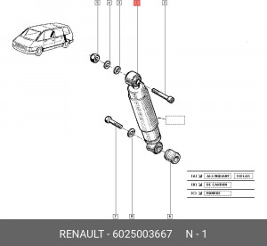Амортизатор подвески 6025003667 RENAULT
