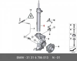 Амортизатор подвески 31 31 6 786 013 BMW
