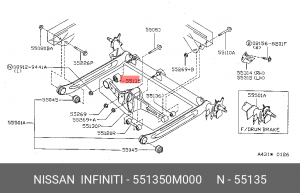 Сайлентблок 55135-0M000 NISSAN