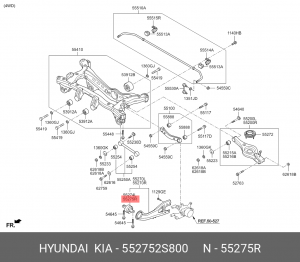 Сайлентблок 55275-2S800 HYUNDAI KIA