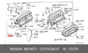 Сальник коленвала 12279-C8610 NISSAN
