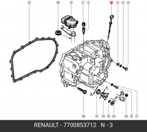 Стартер 7700853712 RENAULT