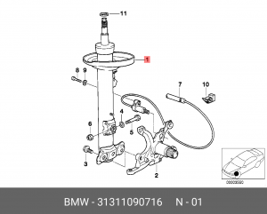 Амортизатор подвески 31311090716 BMW