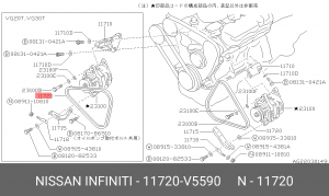 Ремень приводной 11720 V5590 NISSAN