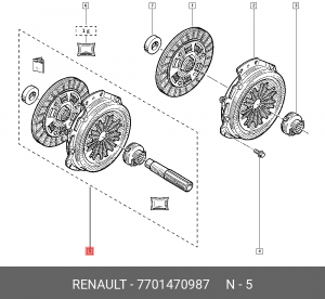Сцепление (комплект) 7701470987 RENAULT