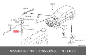 Свеча накаливания 11065-G2400 NISSAN