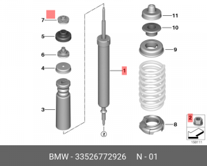 Амортизатор подвески 33 52 6 772 926 BMW