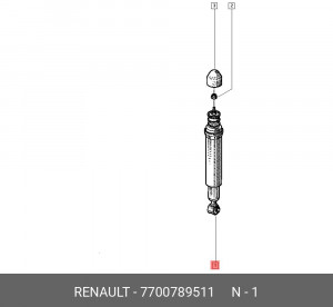 Амортизатор подвески 7700789511 RENAULT