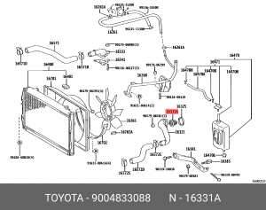 Термостат системы охлаждения 90048-33088 DAIHATSU