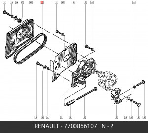 Ремень приводной 7700856107 RENAULT