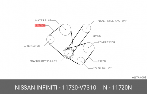 Ремень приводной 11720-V7310 NISSAN