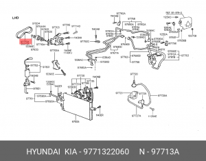 Ремень приводной 97713-22060 HYUNDAI KIA