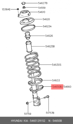 Амортизатор подвески 54651-29152 HYUNDAI KIA