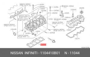 Прокладка ГБЦ 11044-10B01 NISSAN