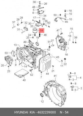 Фильтр масляный АКПП 4632239000 HYUNDAI KIA