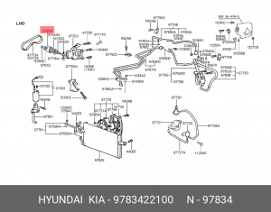 Ролик ремня приводного 9783422100 HYUNDAI KIA