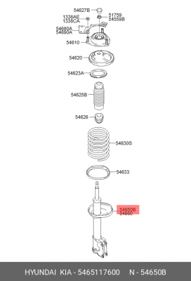 Амортизатор подвески 54651-17600 HYUNDAI KIA