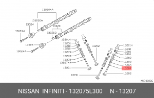Колпачок маслосъемный 13207-5L300 NISSAN