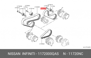 Ремень приводной 11720-00QAS NISSAN
