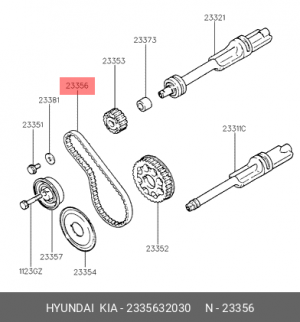 Ремень ГРМ - газораспределительного механизма 23356-32030 HYUNDAI KIA