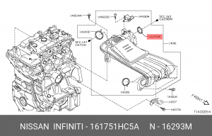 Прокладка впускного коллектора 161751HC5A NISSAN