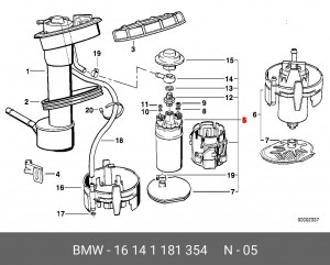 Насос электрический топливной системы в сборе 16 14 1 181 354 BMW