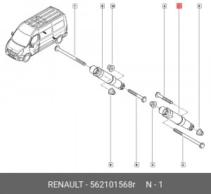 Амортизатор подвески 562101568R RENAULT