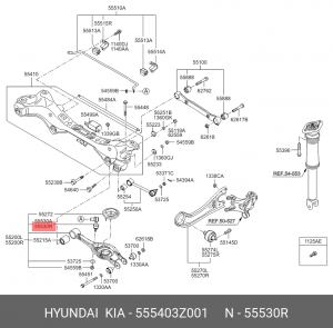 Стойка стабилизатора 555403Z001 HYUNDAI KIA