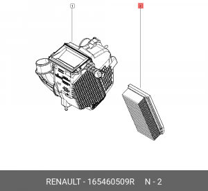 Фильтр воздушный 16 54 605 09R RENAULT