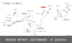 Пружина крепления глушителя 200744M400 NISSAN