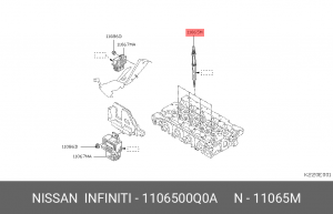 Свеча накаливания 1106500Q0A NISSAN