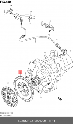 Корзина сцепления 22100-79J00 SUZUKI