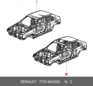 Пыльник ШРУСа (комплект) 7701466083 RENAULT