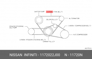 Ремень приводной 11720-22J00 NISSAN