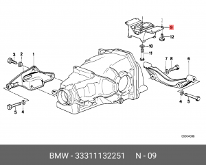 Опора коробки передач 33 31 1 132 251 BMW