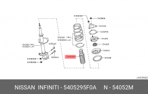 Отбойник с пыльником амортизатора подвески (комплект) 54052-95F0A NISSAN