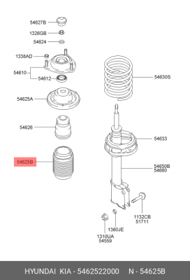 Пыльник амортизатора подвески 54625-22000 HYUNDAI KIA