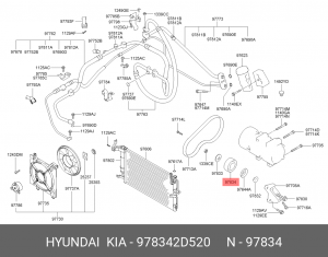 Ролик ремня приводного 978342D520 HYUNDAI KIA