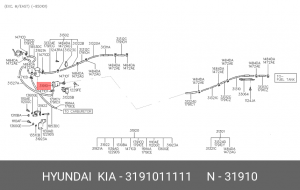 Фильтр топливный 3191011111 HYUNDAI KIA