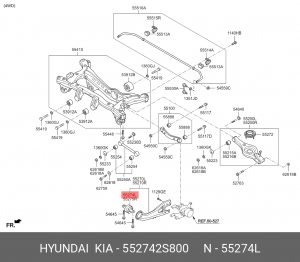 Сайлентблок 552742S800 HYUNDAI KIA