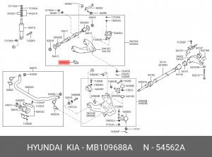 Отбойник амортизатора подвески MB109688A HYUNDAI KIA